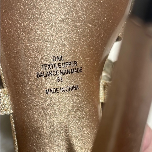 Women's Glitter Sandals - Gold - Picture 5 of 6